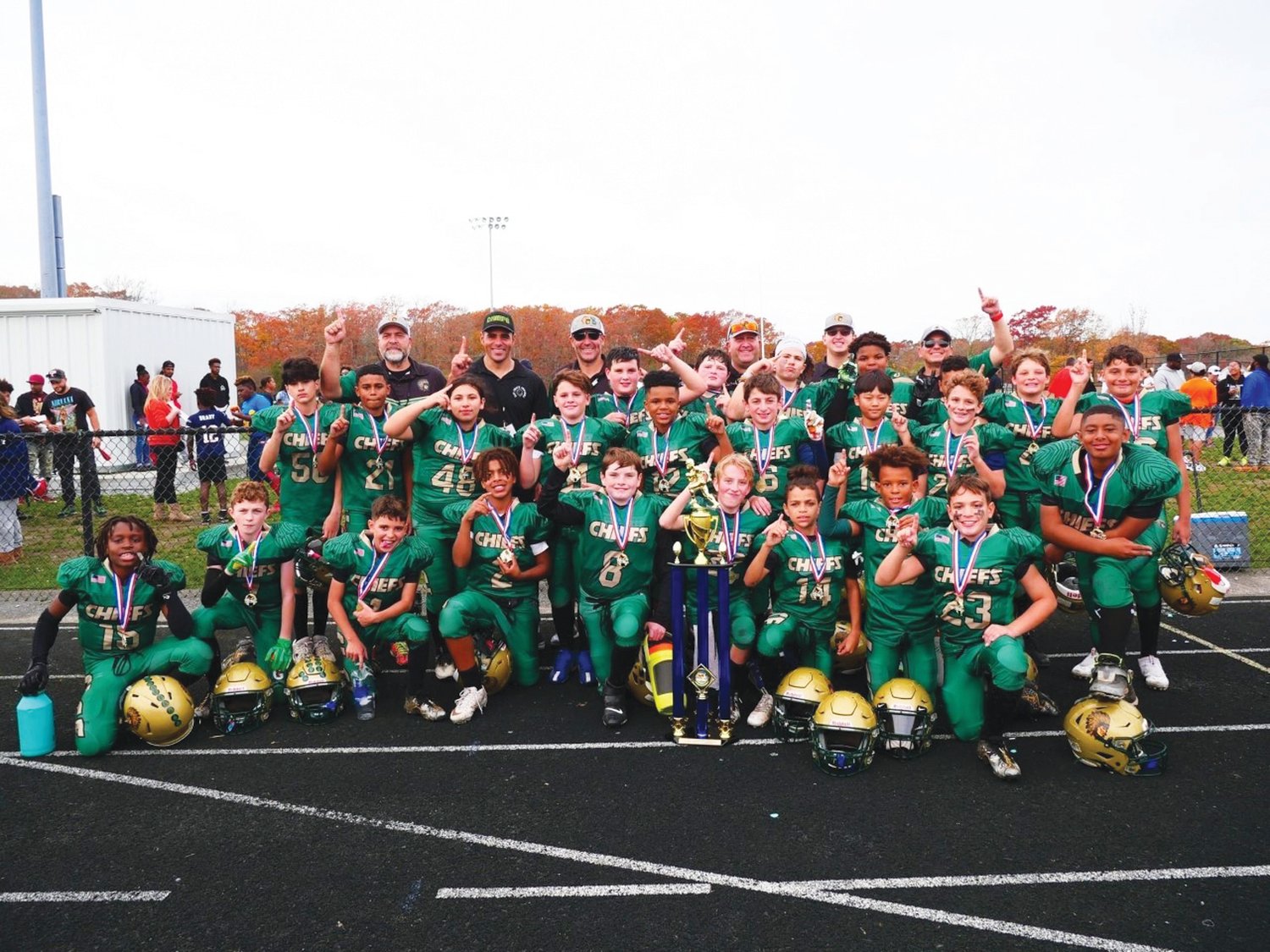 STATE CHAMPS: The CLCF 11-U team after winning the state championship. (Submitted photo)